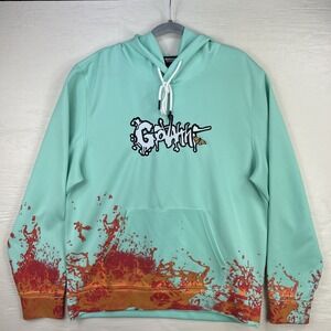 Giovanni La Venganza Inferno Revenge Teal‎ Blue Hoodie XXL